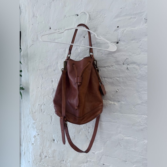 Madewell Cognac Bucket Bag - 100% Leather - Picture 1 of 6